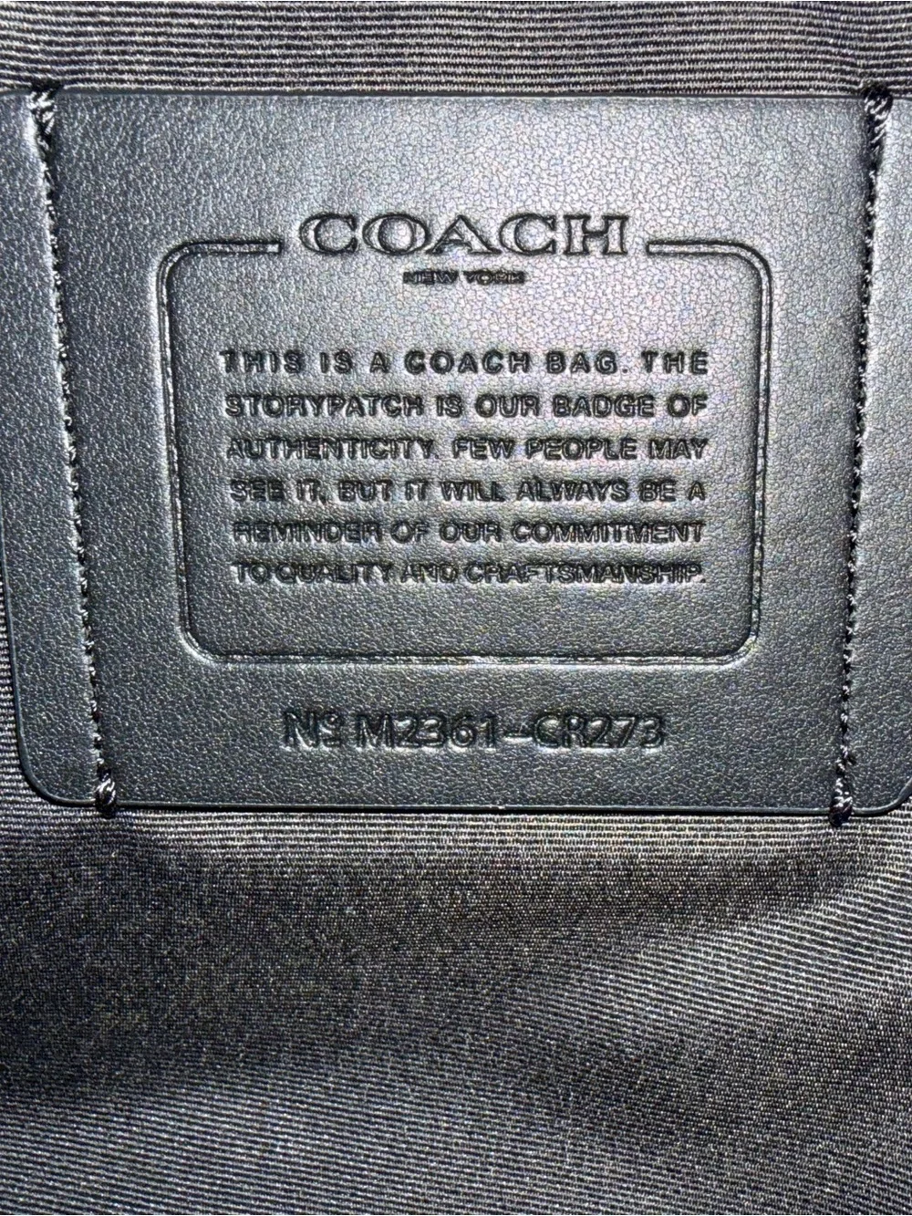Coach Men’s Croc-Embossed Leather Briefcase in Navy